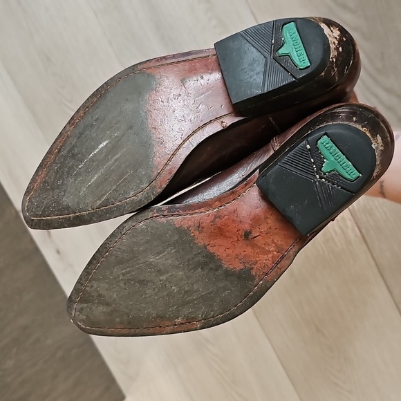 Vintage Ranchero Western Heritage Leather Ankle Cowboy Cowgirl Boots, Size 7 - Picture 16 of 17